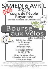 Bourse aux vélos 2013 CREST, mar. 2013 Bourse aux vélos 2013 CREST